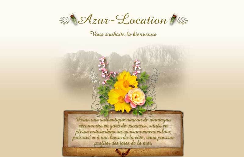 Azur location page d'accueil